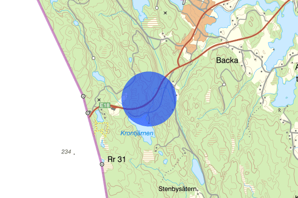 E18 20 maj 07:50, Sammanfattning natt, Värmlands län