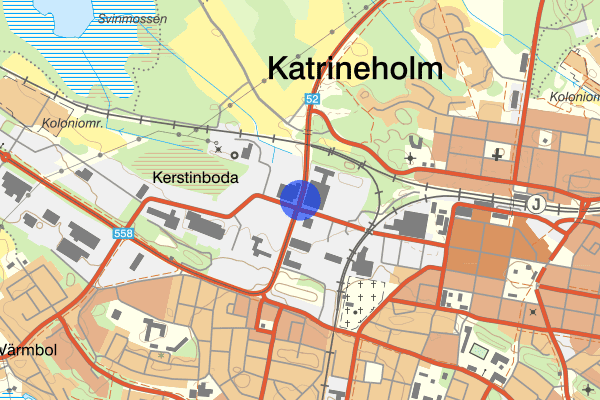 Mejerigatan 20 maj 14:15, Trafikolycka, Katrineholm