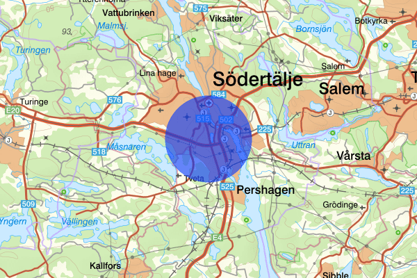 Saltskog 20 maj 19:00, Trafikolycka, Södertälje