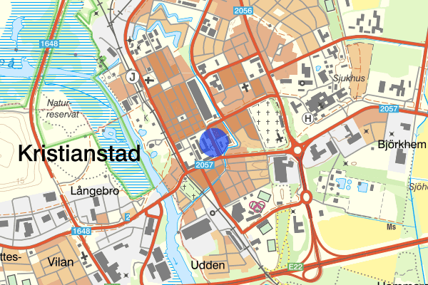 Östra Boulevarden 21 maj 18:28, Rån övrigt, Kristianstad