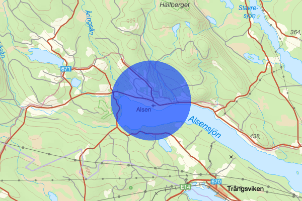 Alsen 22 maj 08:07, Trafikolycka, vilt, Krokom