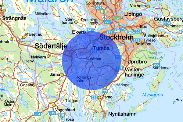  22 maj 19:30, Kontroll person/fordon, Botkyrka