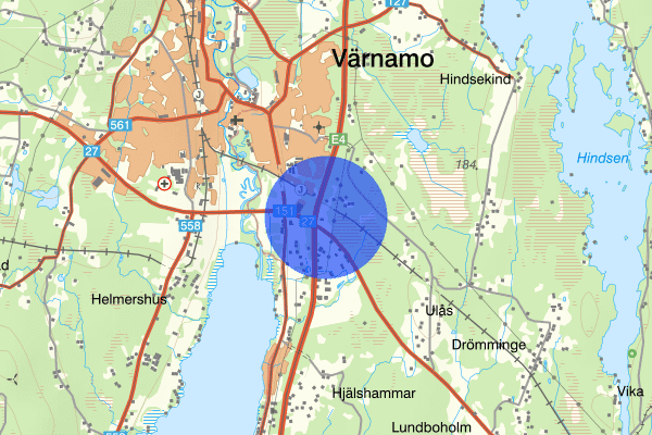 Högalund 23 maj 08:00, Sammanfattning natt, Jönköpings län