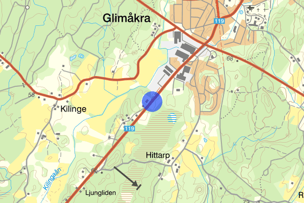 Brobyvägen 24 maj 21:36, Trafikolycka, singel, Östra göinge