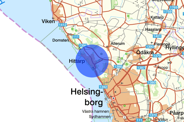 Laröd 25 maj 09:34, Arbetsplatsolycka, Helsingborg