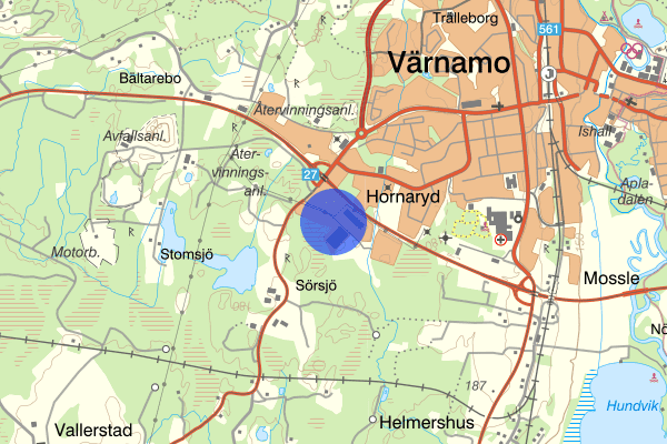 Speditörvägen 25 maj 17:49, Arbetsplatsolycka, Värnamo