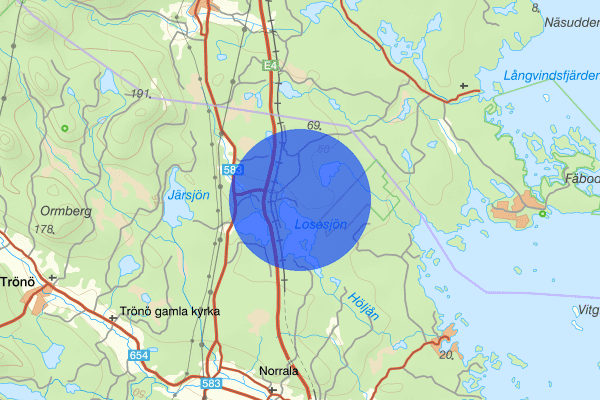 Losjö 27 maj 07:04, Trafikolycka, singel, Söderhamn