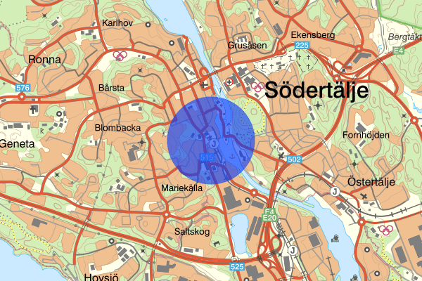 Södertälje centrum 28 maj 11:28, Trafikolycka, Södertälje