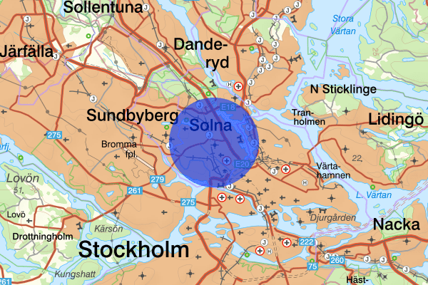 Hagalund 30 maj 17:10, Skottlossning, Solna