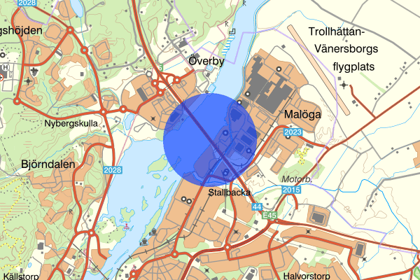 Stallbackabron 30 maj 18:13, Trafikolycka, personskada, Trollhättan