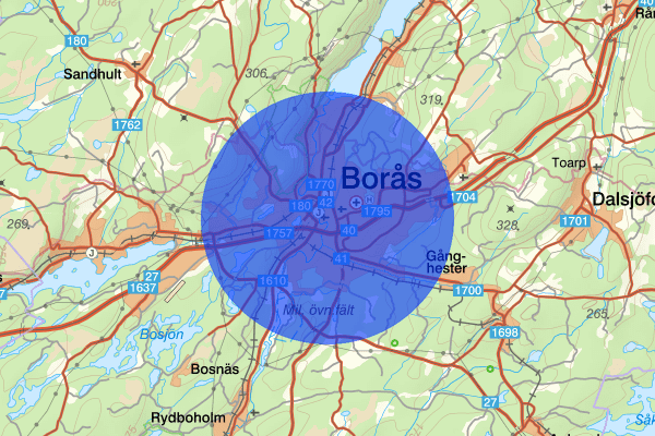 Borås 31 maj 19:49, Trafikolycka, singel, Borås