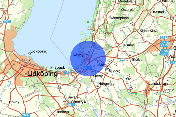 Källby 31 maj 20:36, Farligt föremål, misstänkt, Götene