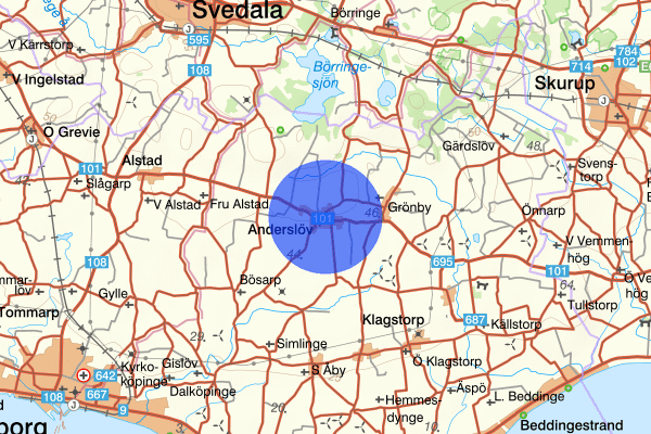 Anderslöv 01 juni 19:36, Trafikolycka, Trelleborg