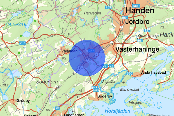 Tungelsta 03 juni 20:36, Larm Överfall, Haninge