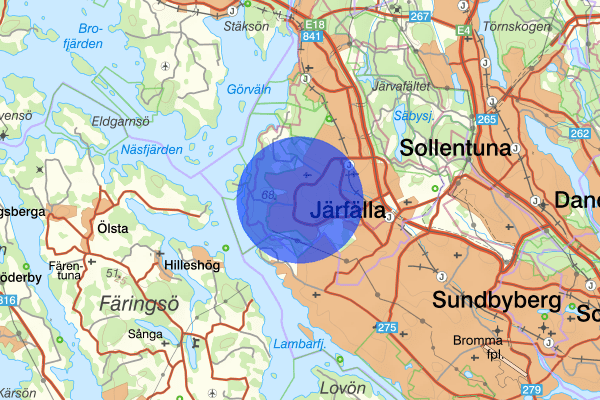 Viksjö 05 juni 07:56, Brand, Järfälla