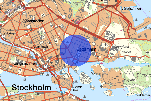 Östermalmstorg 06 juni 22:51, Misshandel, Stockholm