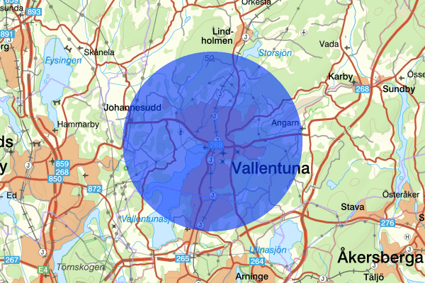 Vallentuna 07 juni 16:34, Trafikolycka, singel, Vallentuna