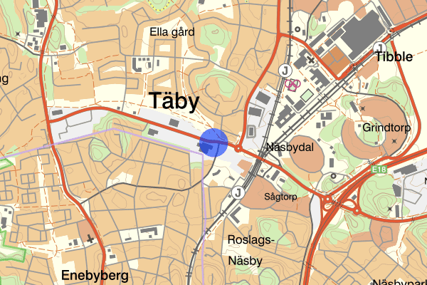 Enhagsvägen 12 juni 16:37, Trafikolycka, singel, Täby