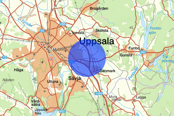 Kumla 13 juni 17:11, Kontroll person/fordon, Uppsala