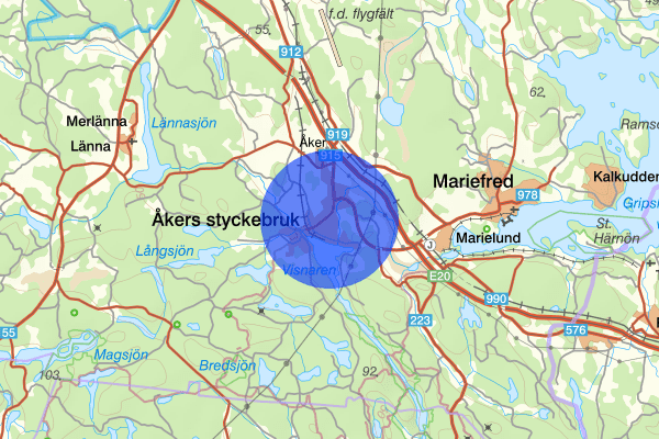 Åkers styckebruk 13 juni 18:08, Försvunnen person, Strängnäs