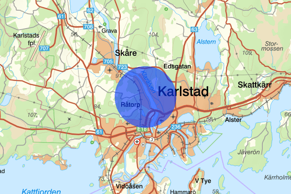 Råtorp 14 juni 14:13, Trafikkontroll, Karlstad