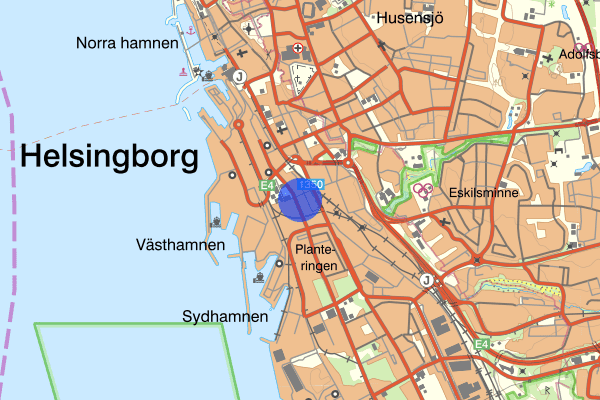 Västra Sandgatan 14 juni 13:59, Misshandel, Helsingborg