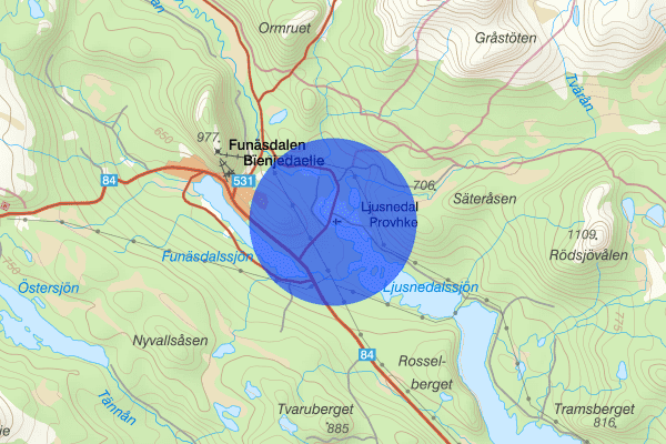 Ljusnedal 14 juni 23:52, Brand, Härjedalen