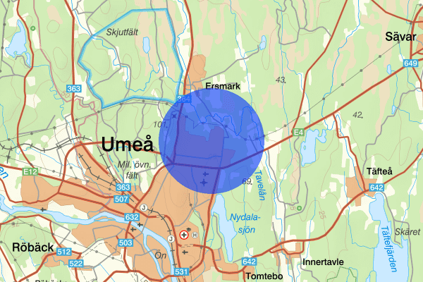 Ersboda 15 juni 15:05, Olovlig körning, Umeå