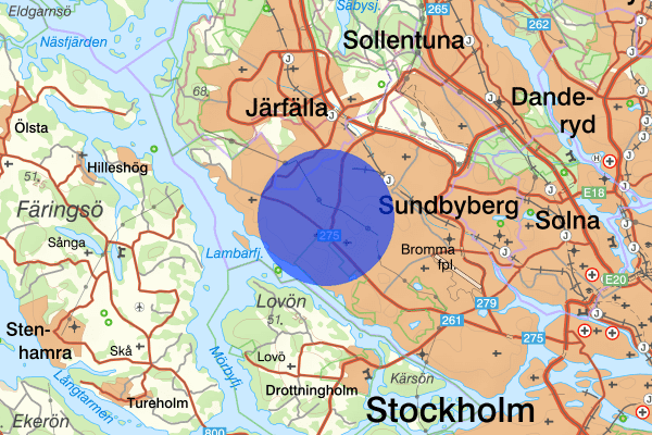 Vinsta 17 juni 17:01, Brand, Stockholm