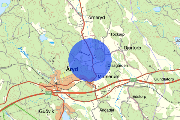 Törnerydsvägen 17 juni 21:09, Trafikolycka, singel, Karlshamn