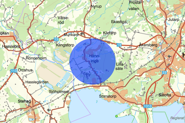 Hänningevägen 17 juni 23:32, Brand, Höör