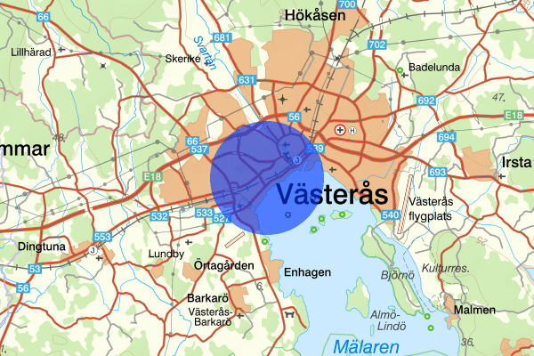 Stohagen 18 juni 13:31, Brand, Västerås