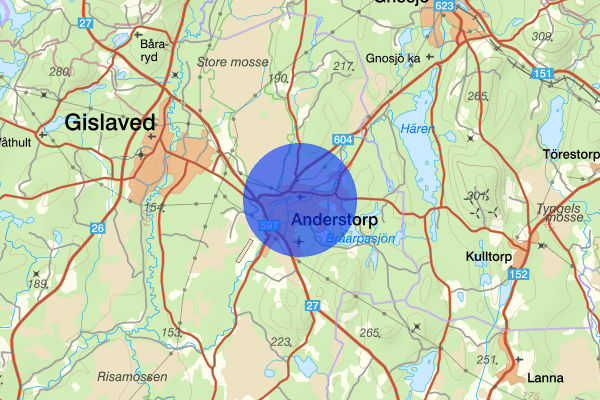 Anderstorp 20 juni 15:44, Brand, Gislaved