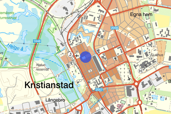 Östra Storgatan 21 juni 15:06, Skadegörelse, Kristianstad