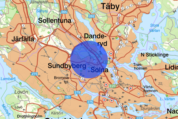 Järva 21 juni 18:18, Brand, Solna