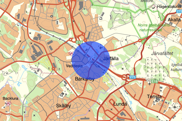 Barkarby 22 juni 01:41, Misshandel, Järfälla