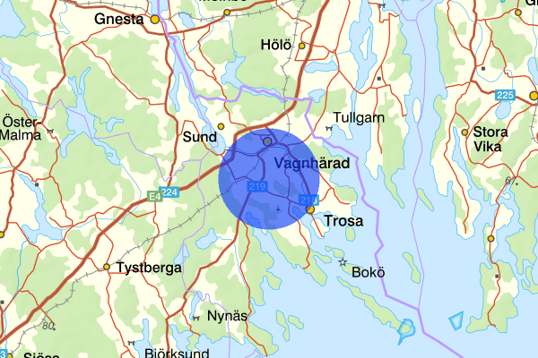 Trosaån 22 juni 11:32, Räddningsinsats, Trosa