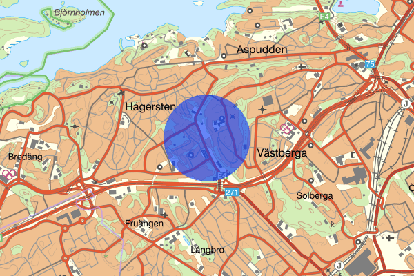 Hägerstensåsen 23 juni 01:54, Skadegörelse, Stockholm