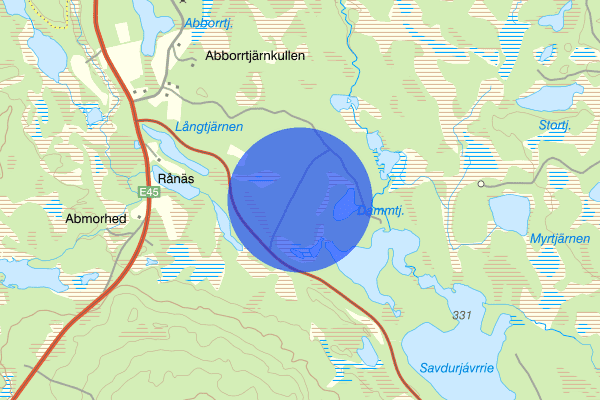 Moskosel 23 juni 09:22, Trafikolycka, vilt, Arvidsjaur