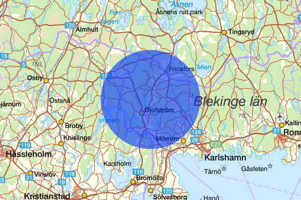  27 juni 03:32, Inbrott, Olofström