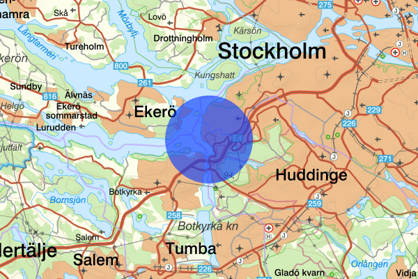 Vårby 28 juni 01:44, Skadegörelse, Huddinge