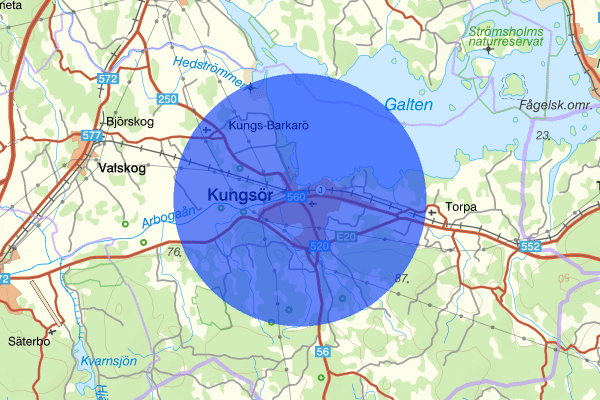 Kungsör 10 juli 08:14, Trafikolycka, Kungsör