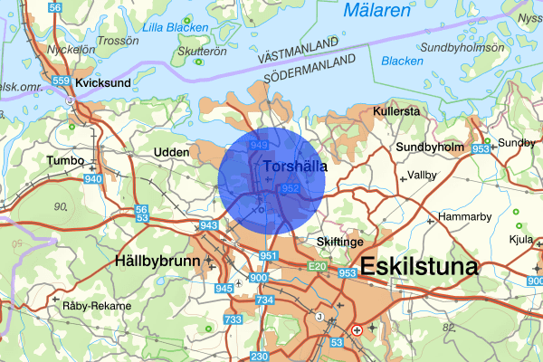 Torshälla 10 juli 12:13, Brand, Eskilstuna