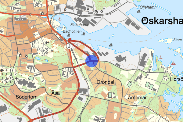 Gröndalsgatan 11 juli 05:04, Arbetsplatsolycka, Oskarshamn