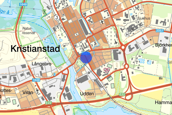 Västra Storgatan 12 juli 01:46, Brand, Kristianstad