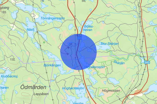 Tönnebro 13 juli 12:25, Trafikolycka, Söderhamn