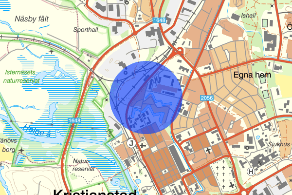 Vattentornsvägen 15 juli 02:17, Skadegörelse, Kristianstad