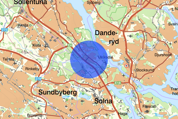 Sörentorp 17 juli 07:09, Trafikolycka, Solna