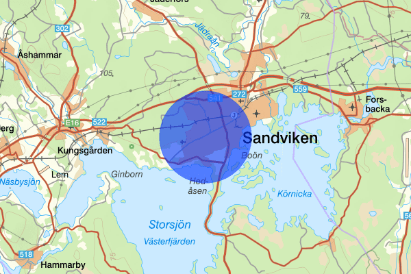 Björksätra 19 juli 00:49, Skottlossning, Sandviken