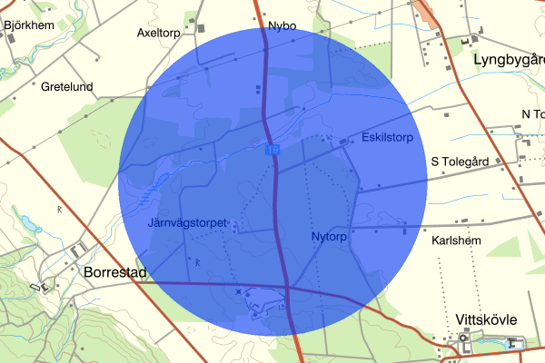 Degebergavägen 19 juli 10:06, Trafikolycka, Kristianstad